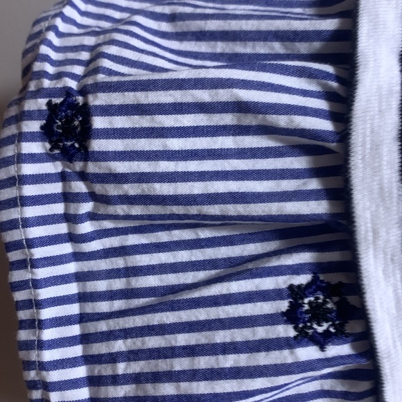 Navy and white striped top Talbots - Picture 3 of 5